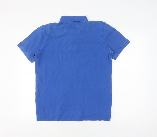 Crew Clothing Men's Blue Polo Shirt Size M - Casual Style