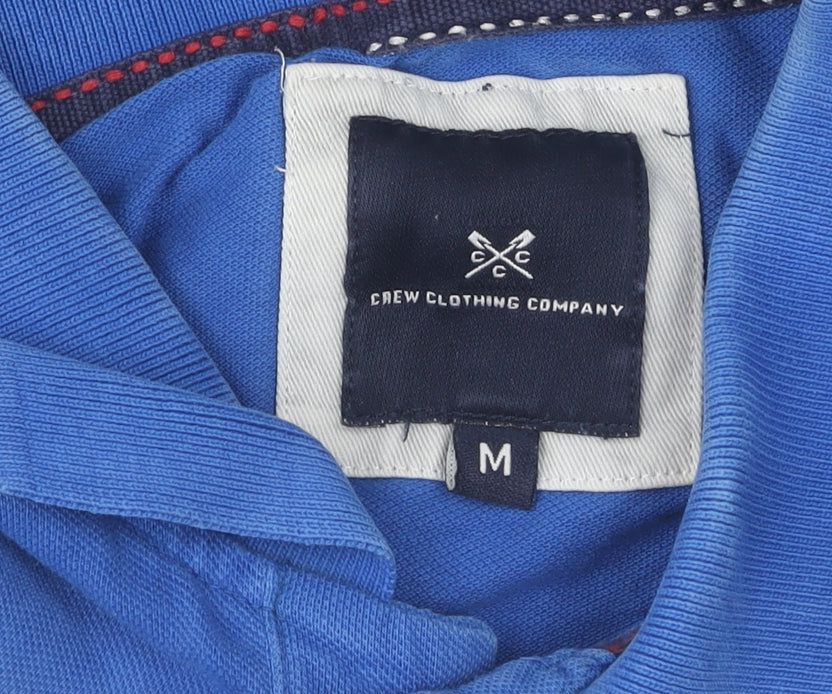Crew Clothing Men's Blue Polo Shirt Size M - Casual Style