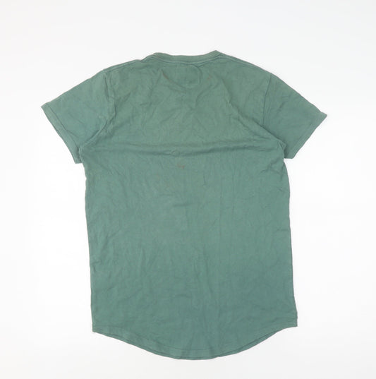 Mens UK Size S Hollister Green T-Shirt