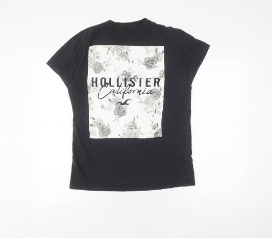 Mens UK Size S Hollister Black T-Shirt