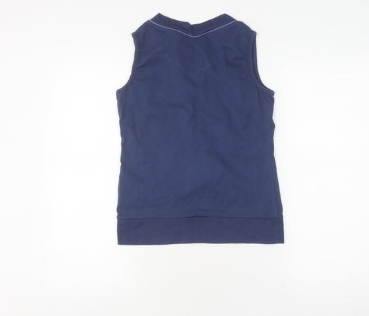 LA Gear Women's Sleeveless Blue Top, Size 12 V-Neck