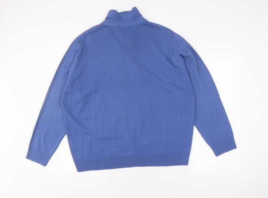 Honor Millburn Women's Blue High Neck Jumper Size 22