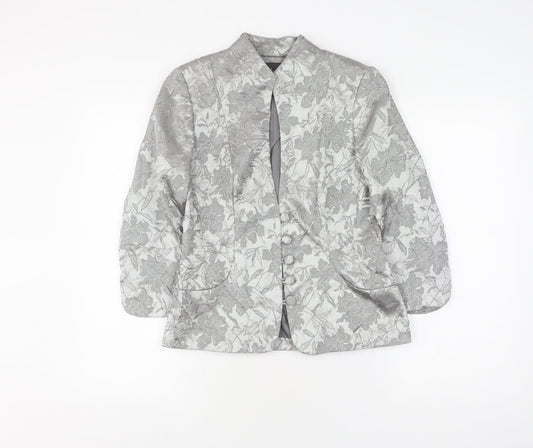Womens UK Size 8 Alexon Regular Grey Suit Jacket