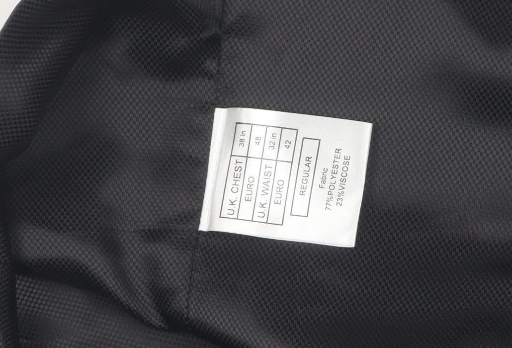Mens UK Size 38 Ben Sherman Regular Grey Suit Waistcoat