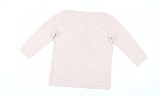 Womens UK Size 14 Marks and Spencer Pink Pullover Jumper