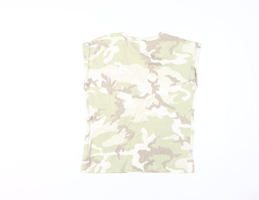 GAP Women’s Beige Camouflage XS T-Shirt