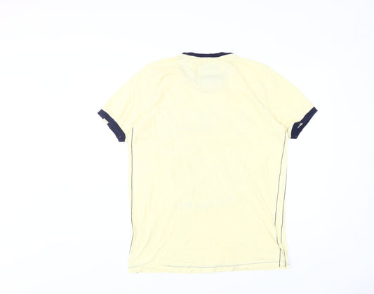 Tokyo Laundry Men's Yellow Graphic Print T-Shirt, Size L