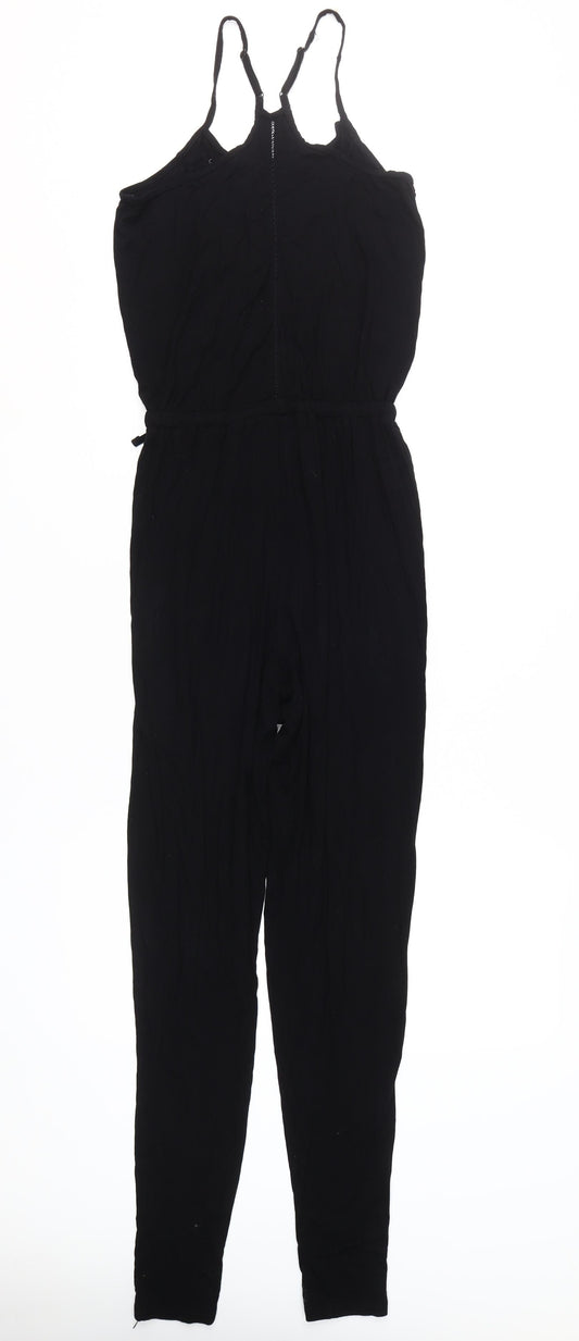 Next Women's Black Jumpsuit, Size 6, Elastic Waist