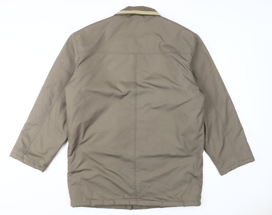 Aldon Men's Brown Basic Jacket, M, Lined Casual