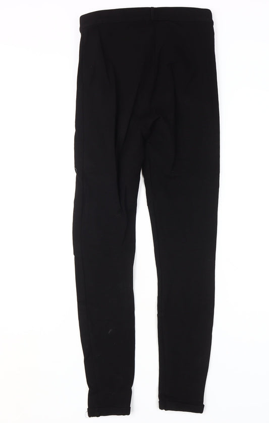 Womens UK Size 10 Topshop Slim Fit Jegging Black Trousers