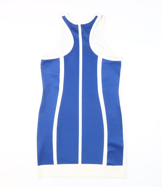 Zara Women’s Blue Mini Bodycon Dress UK 10