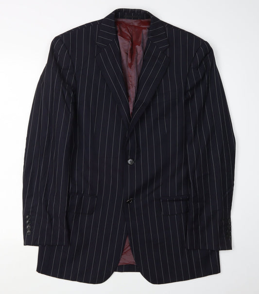 Mens UK Size 38 Austin Reed Regular Black Suit Jacket
