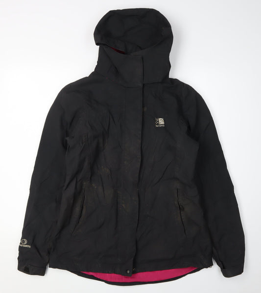 Womens UK Size 10 Karrimor Black Parka Coat