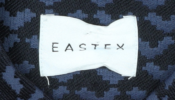 Eastex Women's Blue Geometric Suit Jacket Size 10