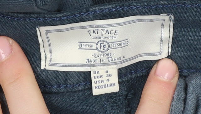 Fat Face Women's Blue Regular Fit Jeans, Size 8