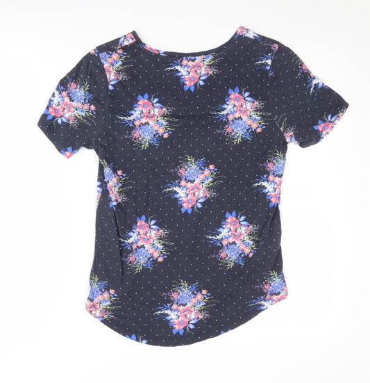 Laura Ashley Women's Multicoloured Floral T-Shirt Size 8