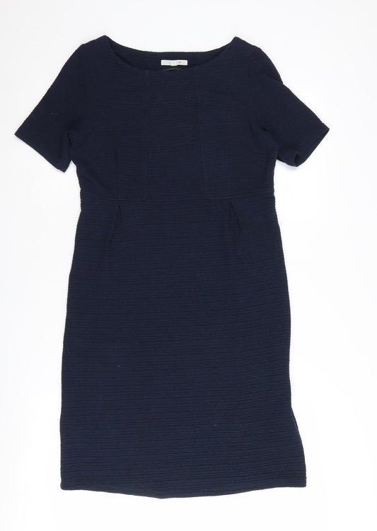 White Stuff Women's Blue Sheath Dress Size 12
