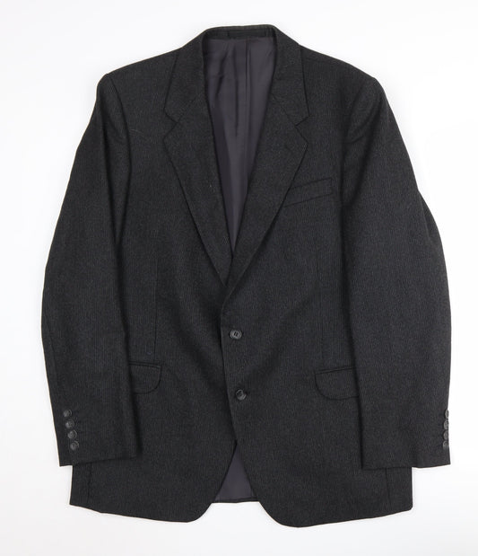 Mens UK Size 44 Austin Reed Regular Black Suit Jacket