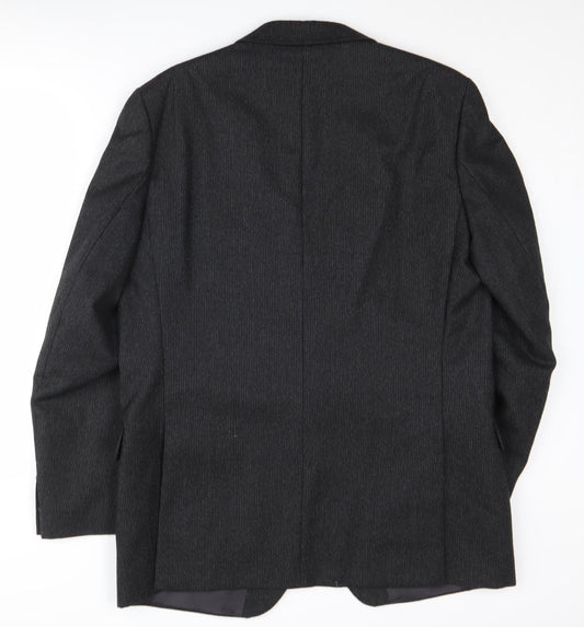 Austin Reed Men's Black Pinstripe Blazer Jacket 44