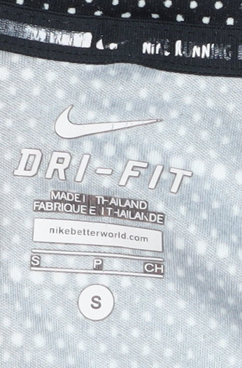 Nike Women's Black Polka Dot Running T-Shirt Size S