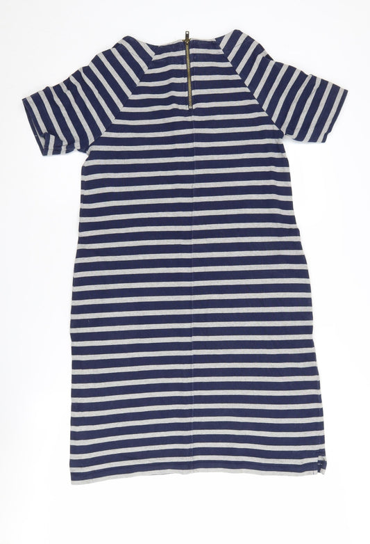 Fat Face Women's Navy Striped Shift Dress UK 10