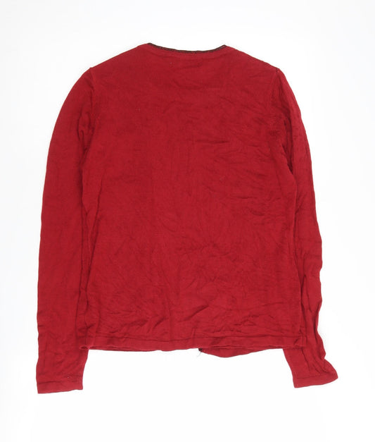 Honor Millburn Women's Red Cardigan S Size