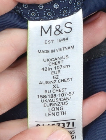 Mens UK Size 42 Marks and Spencer Regular Grey Suit Jacket