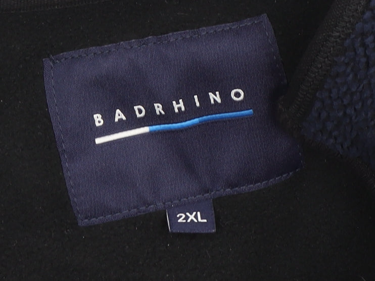 Badrhino Men's Blue 2XL Basic Jacket Full Zip