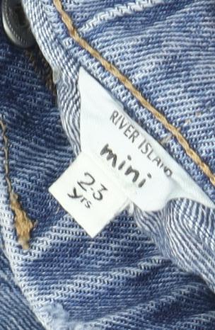River Island Boys Blue Jeans, 2-3 Years, Boyfriend Fit, Ripped