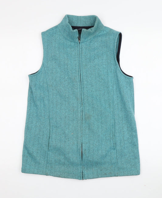 Womens UK Size M Lands' End Green Basic Jacket