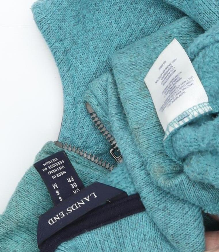 Womens UK Size M Lands' End Green Basic Jacket