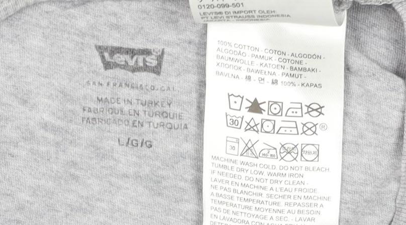 Mens UK Size L Levi's Grey T-Shirt