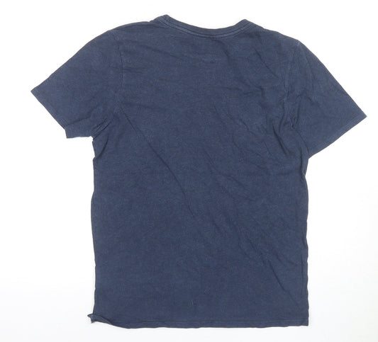 Nike Men's Blue Athletic Fit Crew Neck T-Shirt M