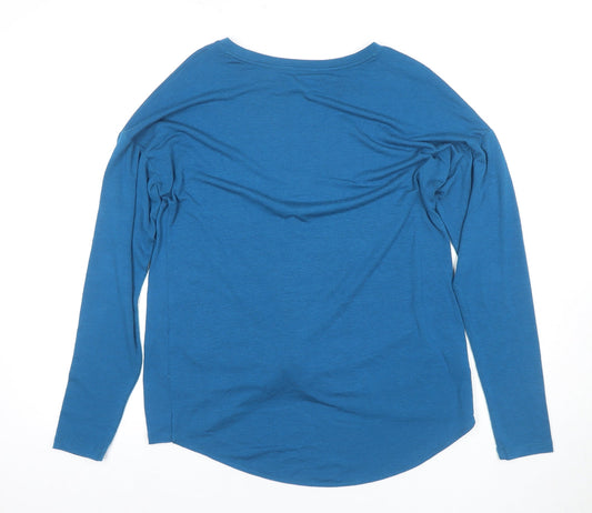 LOFT Women's Blue Long Sleeve Crew Neck Tee XS
