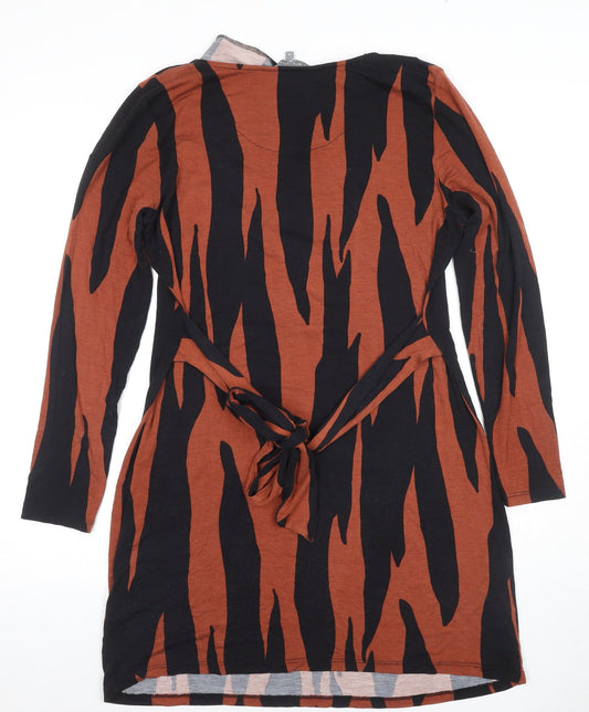 Principles Women's Multicoloured Animal Print Shift Dress Size 14