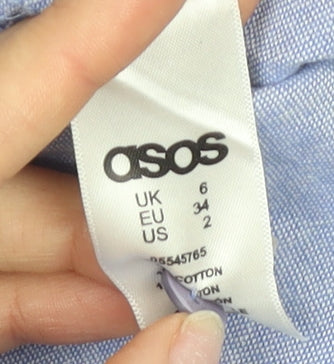 Womens UK Size 6 ASOS One-Piece Blue Playsuit