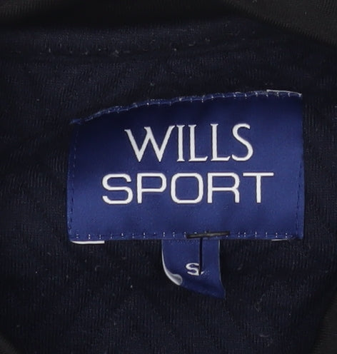 Wills Sport Blue Bomber Jacket Men's Size S Casual