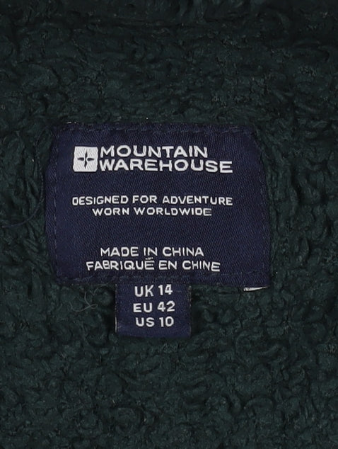 Womens UK Size 14 Mountain Warehouse Green Pullover Hoodie
