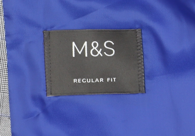 Mens UK Size 48 Marks and Spencer Regular Grey Suit Jacket
