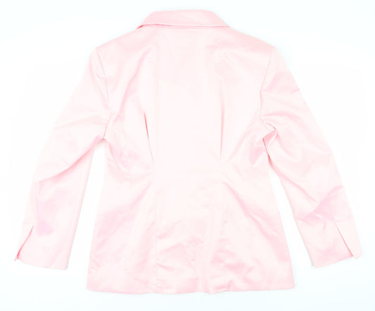 ZARA Women's Pink XL Blazer Notch Lapel New