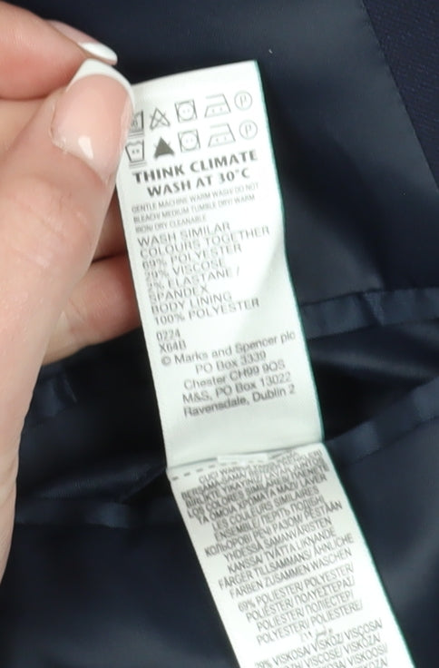 Mens UK Size 44 Marks and Spencer Regular Blue Suit Jacket
