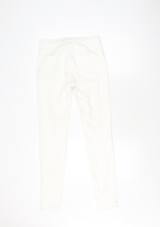 French Connection Women's White Skinny Jeans, Size 10