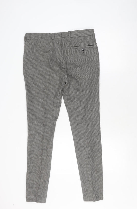 Unisex Adultss UK Size 30 in ASOS Slim Fit BusinessCasual Multicoloured Trousers