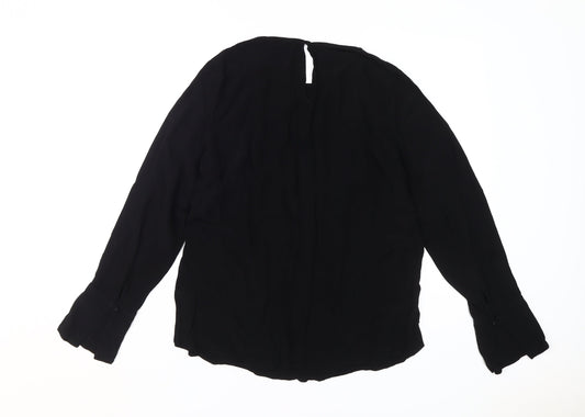Womens UK Size 10 NEXT Black Blouse