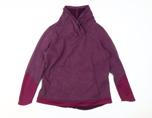 Womens UK Size XL DECATHLON Purple Pullover Sweatshirt