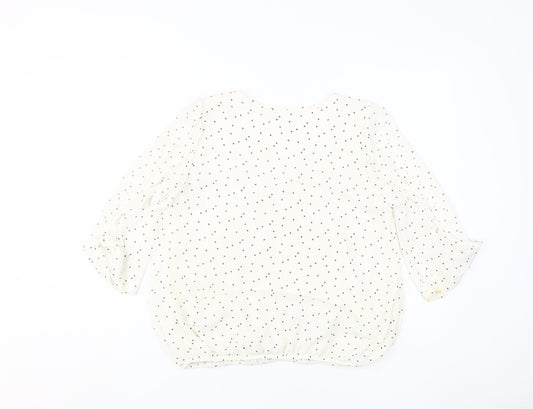 Womens UK Size S Wallis Ivory Basic Blouse