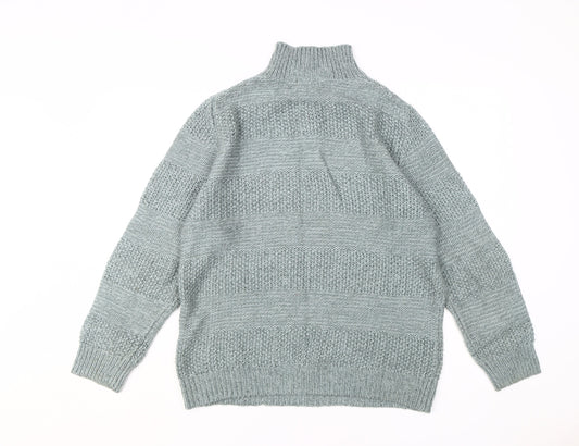 Damart Women's Green Henley Jumper - L