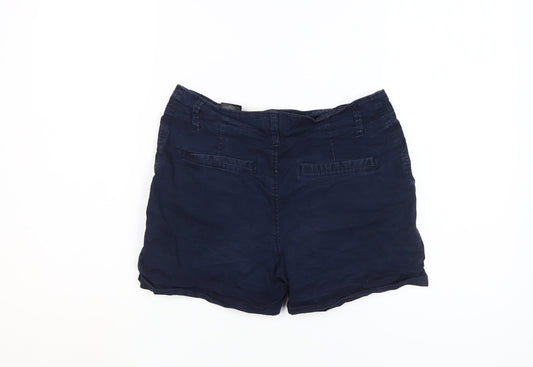 H&M Women's Blue Chino Shorts Size 10 Casual Style