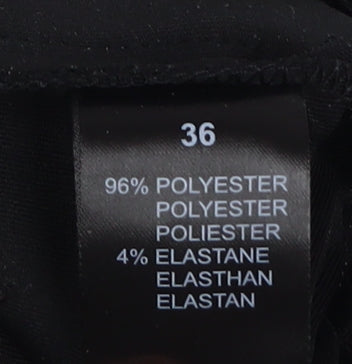 BAF Women's Black Slim Trousers, Size 10, Stretch Zip Pockets