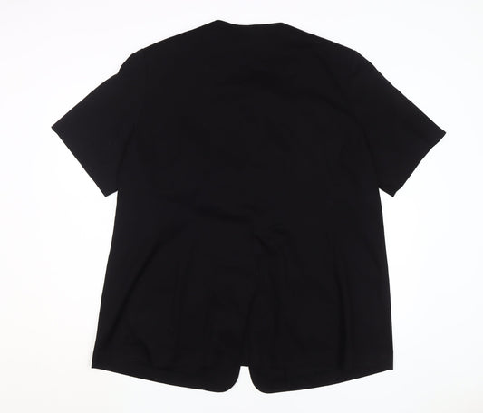 Back view of Ann Harvey Women's Black Waistcoat, size 18